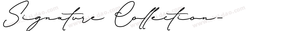 Signature Collection字体转换